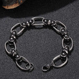Retro Chain Link Men Bracelet Punk Rock Stainless Steel Bangles