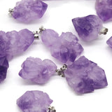 Amethyst Birthstone Pendant Raw Crystal Reiki Healing