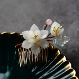 Chinese Flower Hair Combs Acrylic Hairpins Hair Clips for Women Girls