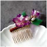 Chinese Flower Hair Combs Acrylic Hairpins Hair Clips for Women Girls