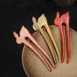 Chinese Rosewood Hairpin U-shape Rabbit Headwear for Women