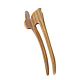 Chinese Rosewood Hairpin U-shape Rabbit Headwear for Women