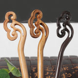Chinese Style Sandalwood Hairpins for Women Girls Hanfu Dress