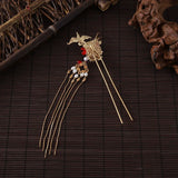 Chinese Tassel Hair Sticks Hairpin Pearl Hair Clip Flower Chopsticks