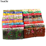 Chinese Embroidery Flower Bird Silk Jewelry Travel Pouches