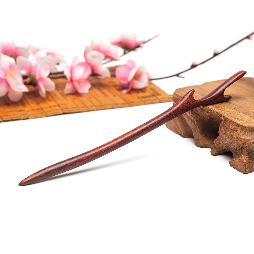 Vintage Chinese Hair Sticks Sandalwood Hairpin