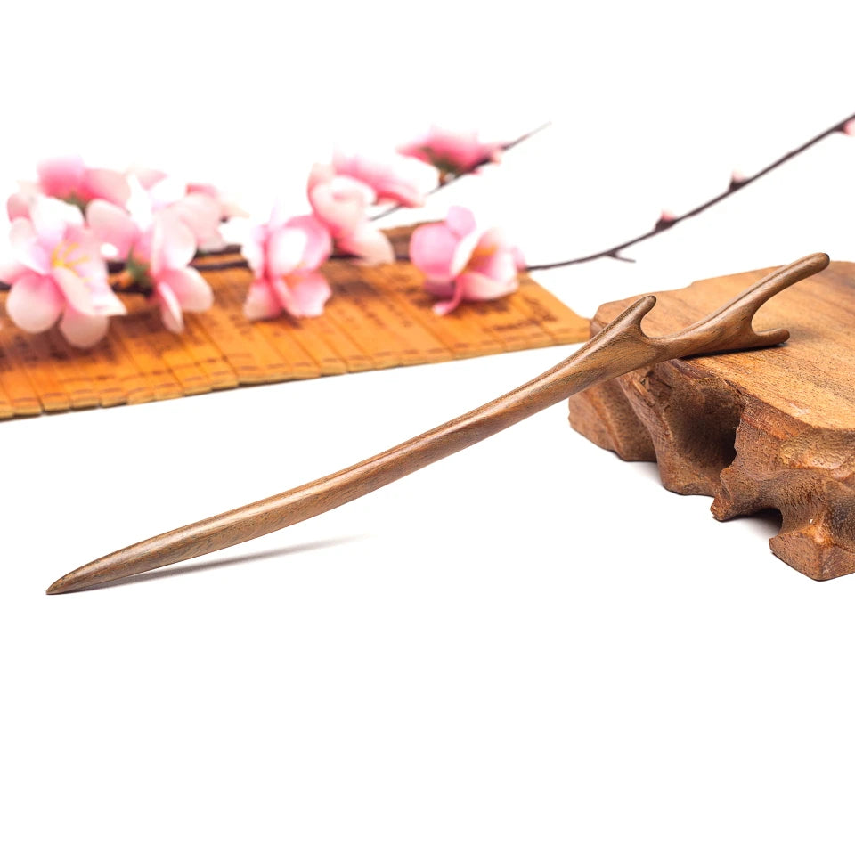 Vintage Chinese Hair Sticks Sandalwood Hairpin