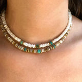Retro Shell Turquoise Necklace Mix and Match