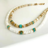 Retro Shell Turquoise Necklace Mix and Match
