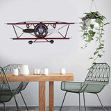 Retro Clock Living Room Dining Wall Hanging Iron Ornamental Clock