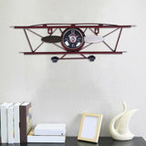 Retro Clock Living Room Dining Wall Hanging Iron Ornamental Clock