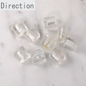 Retro Colored Glass Beads Straight Hole DIY Earrings Necklace Bracelet