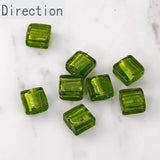 Retro Colored Glass Beads Straight Hole DIY Earrings Necklace Bracelet