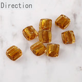 Retro Colored Glass Beads Straight Hole DIY Earrings Necklace Bracelet