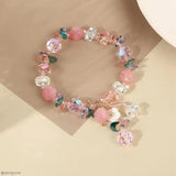 Colorful Crystal Beaded Bracelet Women Jewelry Girls