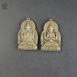 Copper Guanyin Buddha Tag Pendant for Blessing Keychains
