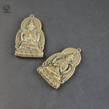 Copper Guanyin Buddha Tag Pendant for Blessing Keychains