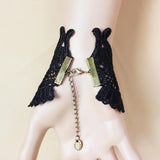 Retro Court Style Bead Drops Antique Lace Hand Bracelet