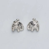 Sterling Silver Elephant Pendant for DIY Jewelry