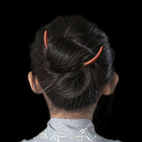 Hand Carved Wooden Moon Hair Forks for Women - Hair Styling Accessories