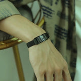 Retro Cross Stainless Steel Mesh Belt Men's Bracelet