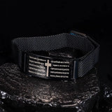 Retro Cross Stainless Steel Mesh Belt Men's Bracelet