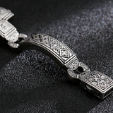 Retro Cross Men Bracelet Heavy Metal Stainless Steel