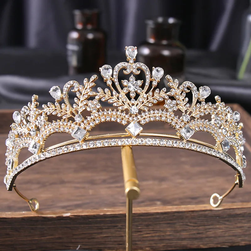Retro Crown Tiara Baroque Crown Performance Hair Accessories