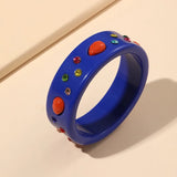 Colorful Acrylic Bangle Bracelet for Ladies