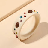 Colorful Acrylic Bangle Bracelet for Ladies