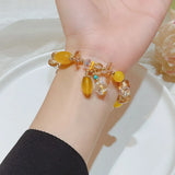 Natural Stone Bracelets Women Jewelry Retro Crystal Ethnic Style
