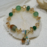 Natural Stone Bracelets Women Jewelry Retro Crystal Ethnic Style