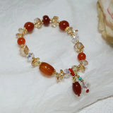 Natural Stone Bracelets Women Jewelry Retro Crystal Ethnic Style