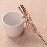 Retro Crystal Flower Butterfly Hair Clip Women Classic Exaggerated