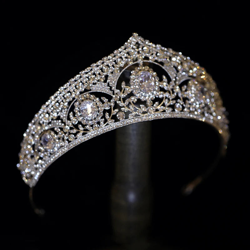 Retro Crystal Wedding Tiara Evening Hairband