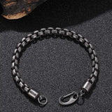 Cuban Link Chain Stainless Steel Bracelet Men Punk Jewelry GS0070