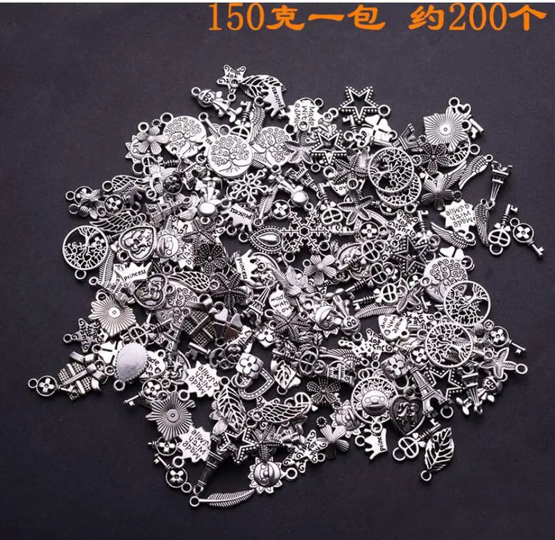 Alloy Plating Ancient Silver Small Pendant Mixed 150g