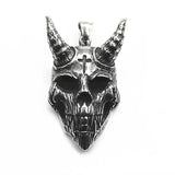 Domineering Demon Satan Skull Pendant Necklace Hipster Punk Sweater Chain