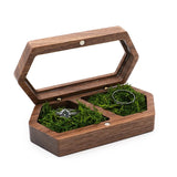 Retro Earring Stud Holder Ring Box Travel Case for Wedding