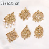 Retro Ethnic Pattern DIY Earrings Necklace Hairpin Accessories Materials