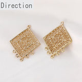 Retro Ethnic Pattern DIY Earrings Necklace Hairpin Accessories Materials