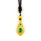 Ethnic Pot Pendant Turquoise Jade Fine Jewelry