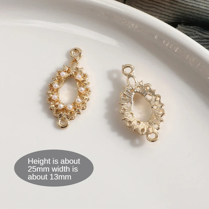 Retro Eyes Love Pearl Rhinestone Lace Ring DIY Jewelry