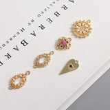 Retro Eyes Love Pearl Rhinestone Lace Ring DIY Jewelry