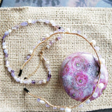 Retro Fairy Hair Jewelry Natural Freshwater Pearl Purple Jade Amethyst Hair Band