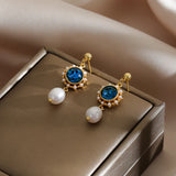 Crystal Pearl Charm Bracelet for Women Stainless Steel Jewelry Gift