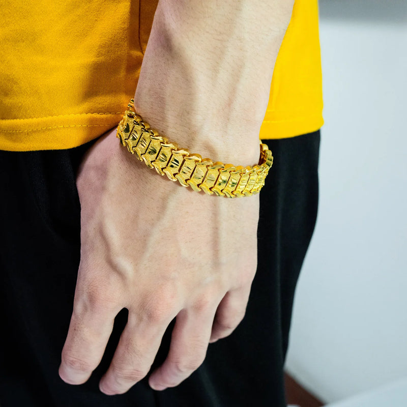 European Coin Gold-plated Bracelet Watch Chain