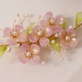 Retro Flower Hair Pins Chinese Pearls Hairpins