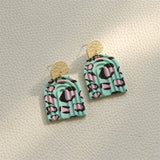 Geometric Colorful Acrylic Drop Earrings for Women