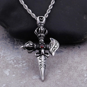 Retro Jewelry Titanium Cross Vajra Pendant Men's Pendant